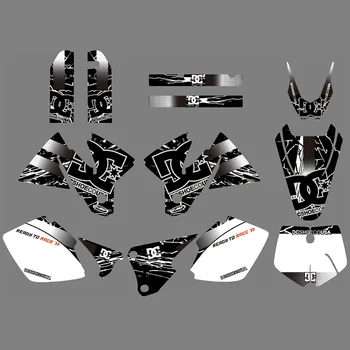За KTM SX 1998-2000 Индивидуални ГРАФИЧНИ етикети фонови Етикети Decos Комплект За KTM EXC 125 200 250 300 380 400 2000 1999 1998
