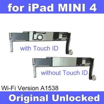 За MINI4 основна Такса БЕЗ логика iCloud С чипове Чист IOS iCloud MB A1538 WIFI версия За iPad MINI 4 дънна Платка с touch ID