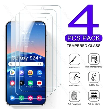 За Samsung Galaxy S24 Plus 5G Glass 4ШТ Закалено Стъкло С Пълно Покритие Защитно Фолио За Екрана SamsungS24 S 24 Plus S24 + Toughednd Guard