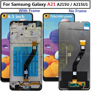 За Samsung Galaxy А21 Lcd A215 A215U LCD Сензорен дисплей Дигитайзер Стъкло в събирането на рамка За samsung lcd А21
