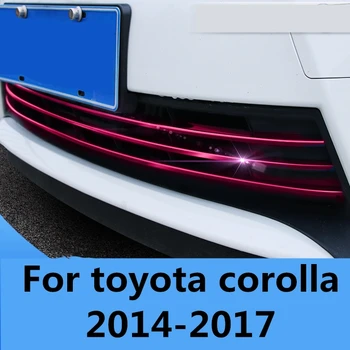 За Toyota corolla 2014-2017 Решетка на радиатора, декоративна тампон, лека подплата под сетчатую накладку, променено украса на капака