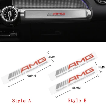 За значка с логото на AMG Стикер върху интериора на автомобила, емблемата на Mercedes Benz AMG
