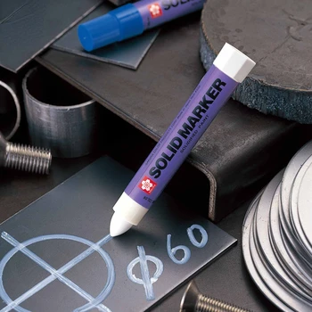 Завъртане на дръжката с плътна боя Промишлени метални огнеупорни маркер Може да пише под вода 7 цвята по желание