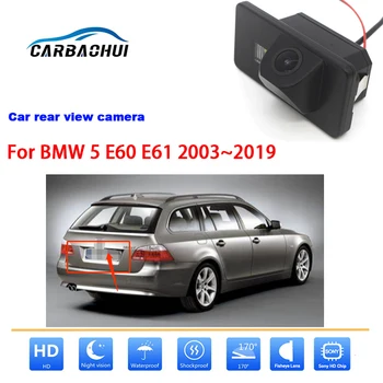 Задната Камера за паркиране на заден ход За BMW 5 E60 E61 2003 ~ 2010 ~ 2019 CCD HD нощно виждане висококачествена водоустойчива камера