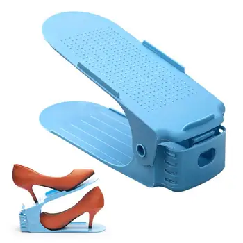 Здрава Регулируема органайзер за обувки Шкаф за съхранение на обувки Гнездо за поддръжка на обувки Компактна стойка за съхранение на обувки Кутия за съхранение на обувки