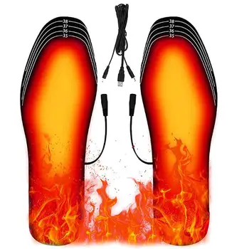 Зимни Стелки с електрически нагревател, USB-топло на краката, Термообувь, Стелки, Стелки, отопляем басейн, Топли Пера, Треска на краката, Унисекс