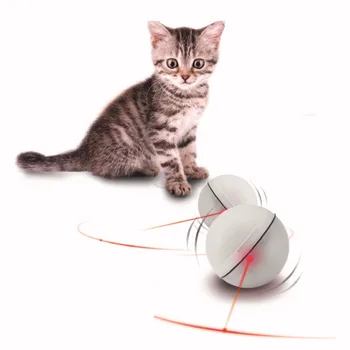 Играчки за котки с led светкавица, електрически топката, забавни играчки за домашни животни, електронно светлинен светлинно петно, закачка играчки за котки и за малки кучета, кученца