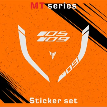 Извити стикери с логото на резервоар на мотоциклет с дължина 3 м Красят Стикер на капака, Аксесоари, Водоустойчиви за Mt09 09 Mt Mt-09