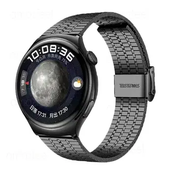 Каишка за часовник HUAWEI Watch 4 Pro от неръждаема стомана, Каишка за Huawei Watch GT 3 2 Метална гривна за гривни Honor Watch GS Pro