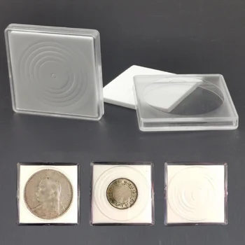 Калъф за събиране на монети, държач за монети-капсули С регулируеми подложки, Органайзер, Кутия за съхранение на колекции от медали-капсули с монети