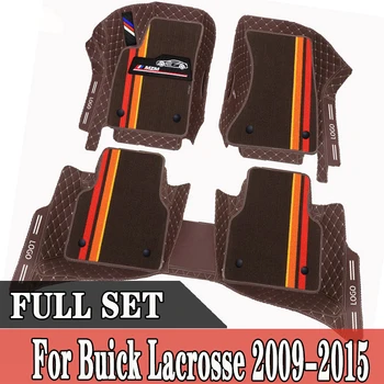 Килими за Buick Lacrosse 2015 2014 2013 2012 2011 2010 2009 Автомобилни постелки За поръчка, Калъфи за интериора, Аксесоари, Водоустойчива подплата