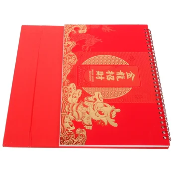 Китайски дневен календар 2024 Година на Дракона от Китайския Календар Месечен настолен календар Стендовый календар на Дневна графика