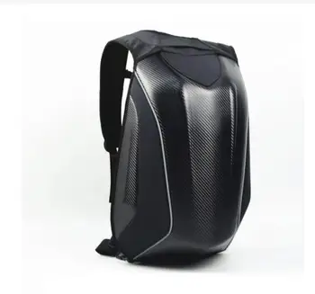 Класически Черни мото Чанта Раница за състезателен мотоциклет Mach, водоустойчив мотоциклетът чанта, изработена от въглеродни влакна, чанти за багаж за мотокрос MX за езда