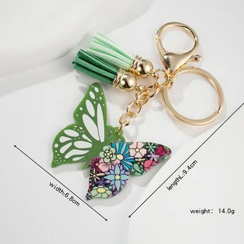 Ключодържател-пеперуда с окачване-четка за Подарък за рожден ден За метален аксесоар-ключодържател за ключове ïˆˆ1 бр. ¼ 