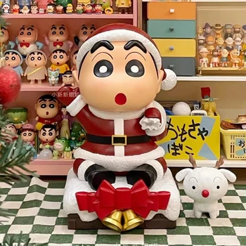 Коледна Фигурка Crayon Shin-chan, Защото Дядо Коледа Нохара Синсукэ, PVC Аниме Фигурка, Колекция Бижута Kawaii, Подаръци За Рожден Ден