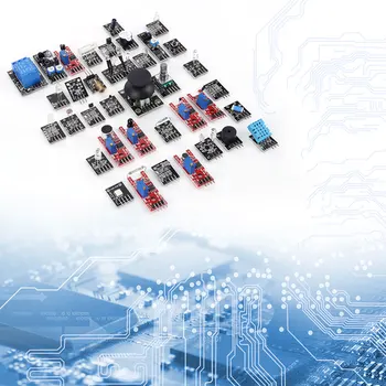 Комплект стартови сензори 37 в 1 Съдържа RGB джойстик, фоточувствительный начален обучителен комплект, отточна тръба на шарнирна връзка энкодер за Arduino САМ Kit