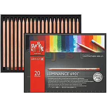 Комплект цветни моливи Caran D ' ache Luminance от 20 цвята (6901.720), се отличава с висока светостойкостью и гладкост.