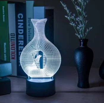 Креативен 3D лека нощ LED лампа