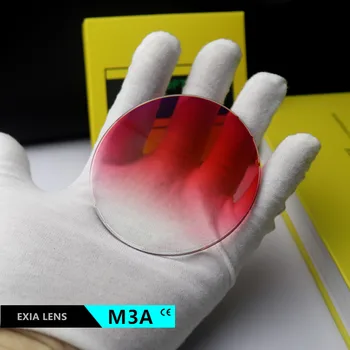 Лещи слънчеви очила EXIA M3A 1.61 MR-8 UV400 Градиентно-червен SHMC с антирефлексно покритие, идеални за очила без рамки, основната крива 3