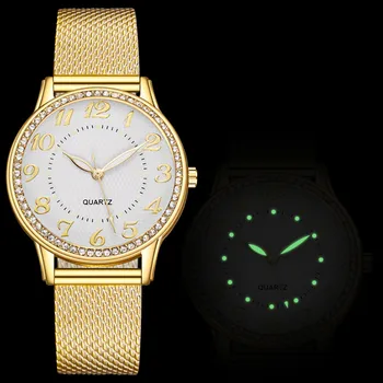 Луксозни часовници с кварцов циферблат от неръждаема стомана, Ежедневни часовници-гривни Relogio Feminino Relogio 3GIO 2023 New relogio