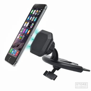 Магнитен държач за мобилен телефон, универсален слот за CD-плеър за iPhone, iPad, таблет, GPS, стойки за мобилен смартфон