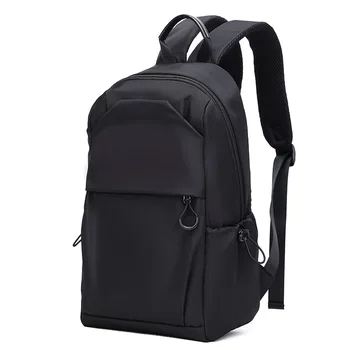 Малки мъжки раници, спортни училищна чанта за мъже на открито, модерен мини-пътни чанти през рамо от плат Оксфорд за мъже, черен раница