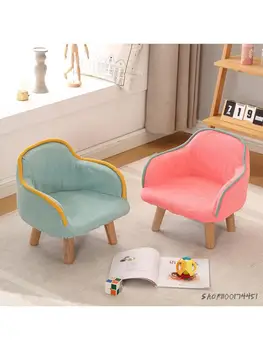 Малък стол, ниска табуретка от масивно дърво, творчески сладък стол, пейка за сядане, столче за смяна на обувки, прост, модерен разтегателен диван и табуретка