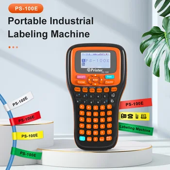 Машина за поставяне на етикети PS-100E Industrail Автоматична капацитет на Рязане Безжична Labeller машина, Подобна лента Brother Brother P-Touch Label Printer TZe231