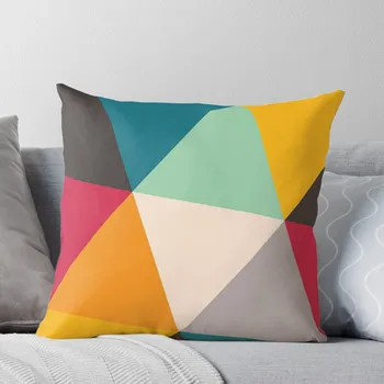 Многоцветни геометрични триъгълници (2012), калъфи за мека мебел, детска възглавница