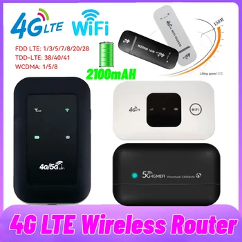 Мобилен рутер 4G LTE PW100 Преносимо зарядно Рутер Mini Type-C USB Точка за достъп за бизнес Офис мрежа за пътувания в природата Интернет