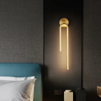 Модерни led стенни лампи за Вътрешно осветление за всекидневната, прикроватной нощни шкафчета в спалнята, led фон, Начало декор, стенни аплици, лампа