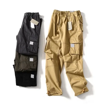 Модерни ежедневни панталони-карго Kaha с множество джобове, реколта прави панталони на експозиции 0