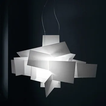 Модерните висящи лампи Foscarini Бял Акрилен окачен лампа Big Bang Nordic Creative Dining Room Led осветителни тела за дома