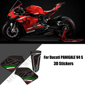 Мотоциклет 3D стикери Стикери За Ducati PANIGALE S V4 R V4R SP 1100 Резервоар Тампон Ръкохватки Коляно Комплект Газ за Отопление Протектор