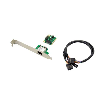 Мрежова карта 2,5 Gb, карта Gigabit Ethernet със скорост 2500 Mbps, Lan мрежов адаптер с 1 порт, RJ-45 Mini PCIe, мрежова карта за настолен КОМПЮТЪР