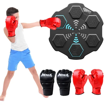 Музикален боксовия треньор Bluetooth Intelligent Боксова Target, стенни спортни площадки за електронна музика за деца и възрастни