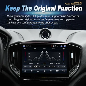 Мултимедиен плеър с 10,26-инчов екран Blu-Ray за Maserati Ghibli 2014-2020 Мултимедиен плеър Безжичен приемник Carplay GPS CarPlay