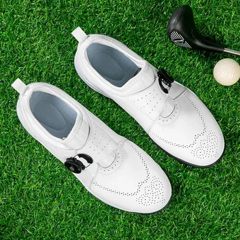 Мъжки обувки за голф С шипове, Професионални обувки за голф, Размер 36-46, Маратонки за голф играчи, Градинска мъжки обувки