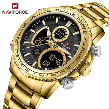 Мъжки часовник NAVIFROCE Chronograph С Светящимся циферблат, Масивни Мъжки часовници, водоустойчиви Луксозни Бизнес Мъжки часовник Relogio Masculino 2023