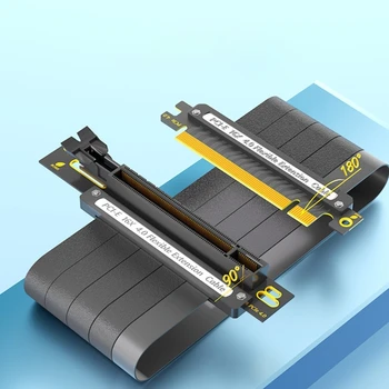 Най-бързият кабел PCIE X16-X16 с вертикални удлинителем 90 градуса/ 180 градуса