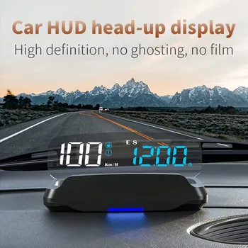 Най-новият C7 Универсален Автомобилен HUD-Head Up Дисплей Автомобилен Beidou Сателитен GPS за измерване на Скоростта Време на Компас Скорост на Аксесоари за Автомобили