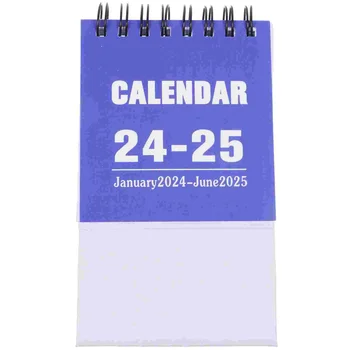 Настолен календар на месец за офис Удобен Настолен Календар Мини-календар за Проста Вътрешна страница Малък Календарен Украшение