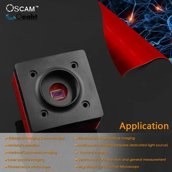 Научна помещение серия OSCam CCD Промишлен оптичен микроскоп С най-високо увеличение, измерване, събиране на данни, Биологични изследвания