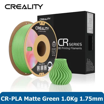 Нишка с нажежаема Жичка Creality CR PLA Цвят Матово PLA 1 кг 1,75 мм, Зелена и Червена Синя Бяла, Черна, Сива на Печатащата Конец за Повечето FDM 3D Принтери 0