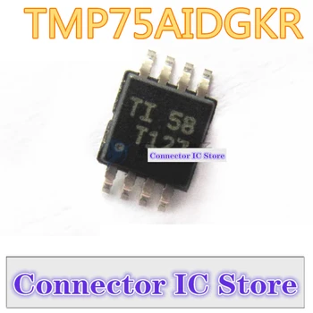Нов оригинален чип, сензор на температурата TMP75AIDGKR TMP75AIDGKT TMP75A със сито печат T127 MSOP8