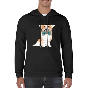 Нов пуловер с качулка за кучета Corgi, естетична дрехи, есен облекло, мъжки дизайнерски дрехи, корейската есен облекло, мъжки hoody с качулка