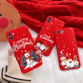 Нова година Калъф с Дядо Коледа За Xiaomi Redmi 9T Note 9 8 11T 11 11s 10 7 6 10S K40 K20 8T 9s Pro Max Cartoon Коледа TPU Soft на Корпуса 0