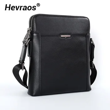 Нова мъжка чанта през рамо от естествена кожа В корейски стил, чанти през рамо от телешка кожа, малка мъжка чанта-месинджър, малко чанта
