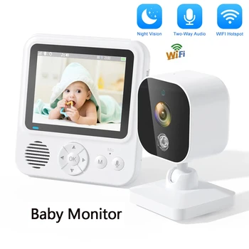 Нова цветна безжична следи бебето с честота от 2.4 Ghz и камера за наблюдение камера гледане на деца, впръскване на телефон за хранене на плачещи бебета.