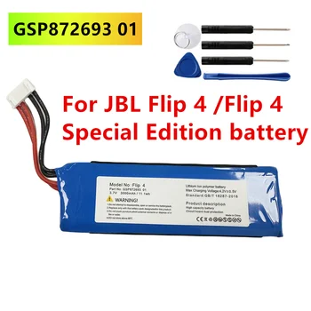Новата работа на смени батерията GSP872693 01 3,7 3000 ма за JBL Flip 4 /Flip 4 Special Edition Батерия